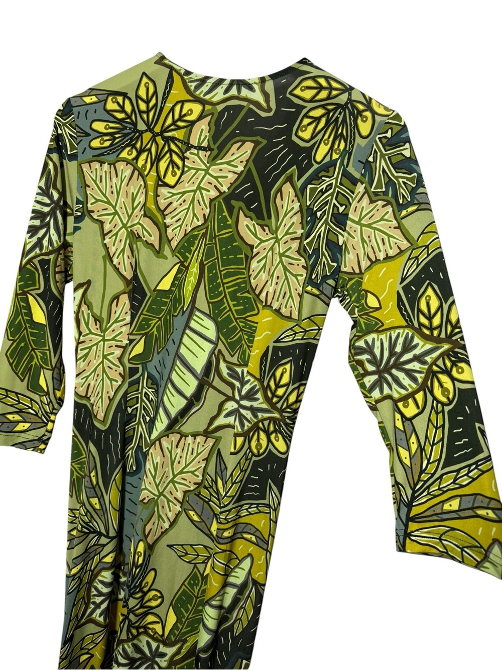 Ilse Jacobsen Tropical Print Twist Front
Dress In Clover Size Large - Picture 7 of 10